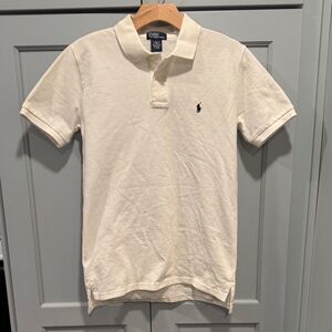 Polo by Ralph Lauren Girls or Boys White Polo Shirt lg 14/16